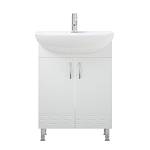 Тумба с раковиной Corozo Олимп 60 белый глянец