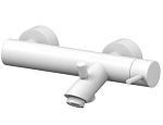 Смеситель Paffoni Light LIG022BO для ванны и душа без душевых аксессуаров белый матовый Смеситель Paffoni Light LIG022BO для ванны и душа без душевых аксессуаров белый матовый