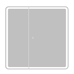 Зеркало-шкаф BelBagno SPC-MAR-800/800-2A-LED-TCH 80*80 Зеркало-шкаф BelBagno SPC-MAR-800/800-2A-LED-TCH 80*80