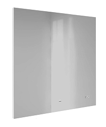 Зеркало Raval Kvadro 80 с led-подсветкой и часами
