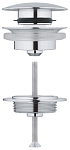 Донный клапан для раковины Grohe 65807000 хром Донный клапан для раковины Grohe 65807000 хром