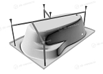 Каркас Relisan Ariadna 150х110 L/R (приобретается в комплекте с ванной) Каркас Relisan Ariadna 150х110 L/R (приобретается в комплекте с ванной)