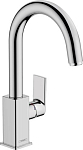 Смеситель Hansgrohe Vernis Shape 71564000 для раковины с донным клапаном хром Смеситель Hansgrohe Vernis Shape 71564000 для раковины с донным клапаном хром