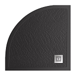 Душевой поддон BelBagno TRAY-MR-UNO-R-90-550-35-NERO-CR 90*90*3,5 черный матовый с сифоном и декоративной накладкой Душевой поддон BelBagno TRAY-MR-UNO-R-90-550-35-NERO-CR 90*90*3,5 черный матовый с сифоном и декоративной накладкой