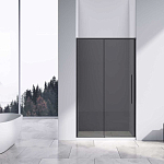 Душевая дверь в нишу Vincea Slim-N 110*195 стекло тонированное профиль черный матовый L/R без поддона Душевая дверь в нишу Vincea Slim-N 110*195 стекло тонированное профиль черный матовый L/R без поддона