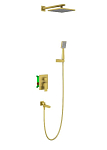 Душевой комплект Timo Selene SX-3069/17SM с изливом золото матовый Душевой комплект Timo Selene SX-3069/17SM с изливом золото матовый