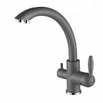 Смеситель Paulmark Essen Es213001-GRM(402) для кухни серый металлик Смеситель Paulmark Essen Es213001-GRM(402) для кухни серый металлик