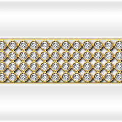 Декоративная горизонтальная вставка Vannesa "Кристаллы Swarovski" Монти на фронтальную панель (на выбор по фото)