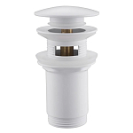 Донный клапан ABBER AF0010W с переливом, белый Донный клапан ABBER AF0010W с переливом, белый