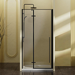 Душевая дверь в нишу Vincea Slim-N 100*195 профиль черный матовый L/R без поддона Душевая дверь в нишу Vincea Slim-N 100*195 профиль черный матовый L/R без поддона