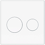 Смывная клавиша KKPol для инсталляции Uni P01 SPP/174/0/K (350/PPB/006-00-00) белый глянец