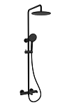 Душевая стойка Vincea Rondo VSFS-1R1MB с изливом черная матовая Душевая стойка Vincea Rondo VSFS-1R1MB с изливом черная матовая
