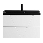 Тумба с раковиной BelBagno Vittoria 100 Bianco Lucido (с черной раковиной) Тумба с раковиной BelBagno Vittoria 100 Bianco Lucido (с черной раковиной)