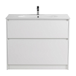 Тумба с раковиной BelBagno Kraft 100 напольная Bianco Opaco (раковина LOV-1000-LVB) Тумба с раковиной BelBagno Kraft 100 напольная Bianco Opaco (раковина LOV-1000-LVB)