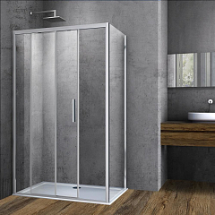 Душевой уголок Vincea Soft 110*80*195 с доводчиком без поддона