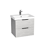 Тумба с раковиной Viant Берлин VBER60MDC-T2YP 60 подвесная цемент (раковина Moduo 60)