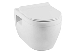 Подвесной унитаз Aquanet Glide-W 34,5*52 безободковый с крышкой-сиденьем микролифт Slim Подвесной унитаз Aquanet Glide-W 34,5*52 безободковый с крышкой-сиденьем микролифт Slim
