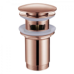 Донный клапан ABBER AF0010RG с переливом, розовое золото Донный клапан ABBER AF0010RG с переливом, розовое золото